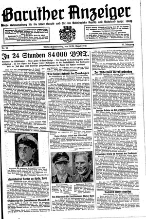 Baruther Anzeiger vom 19.08.1942