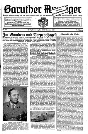 Baruther Anzeiger vom 13.11.1942