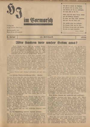 HJ im Vormarsch / hrsg. vom Bann 24 der Hitler-Jugend on Oct 12, 1934