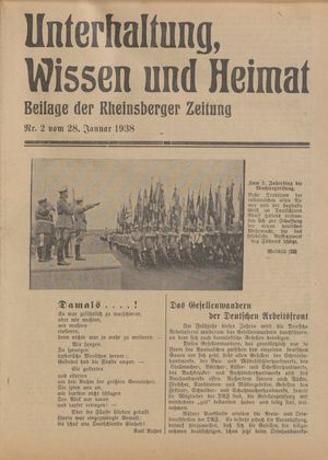 Unterhaltung, Wissen und Heimat vom 28.01.1938
