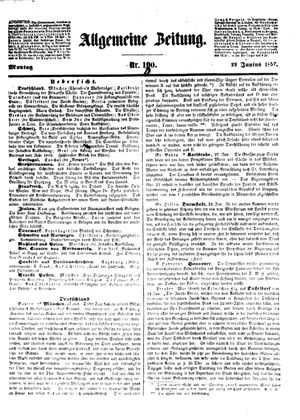 Allgemeine Zeitung vom 29.06.1857