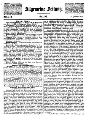 Allgemeine Zeitung on Jul 15, 1857