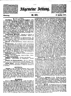 Allgemeine Zeitung vom 26.07.1857