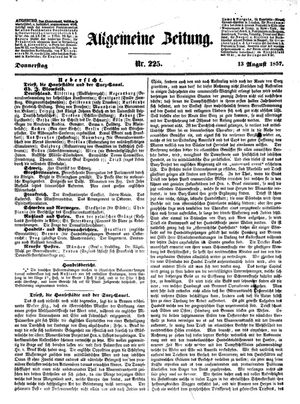 Allgemeine Zeitung vom 13.08.1857