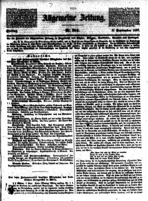 Allgemeine Zeitung vom 11.09.1857