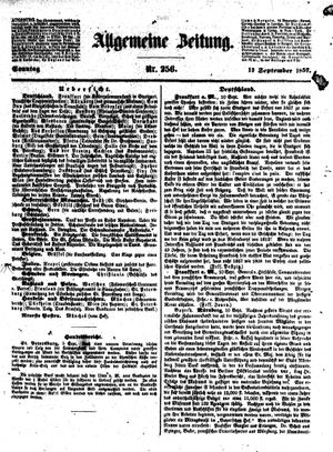 Allgemeine Zeitung vom 13.09.1857