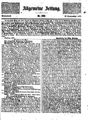 Allgemeine Zeitung vom 26.09.1857