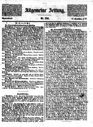 Allgemeine Zeitung vom 17.10.1857