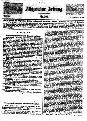 Allgemeine Zeitung vom 23.10.1857