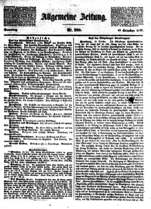 Allgemeine Zeitung vom 25.10.1857