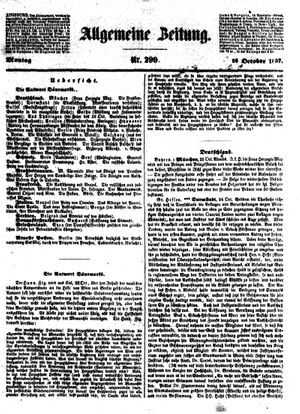 Allgemeine Zeitung vom 26.10.1857