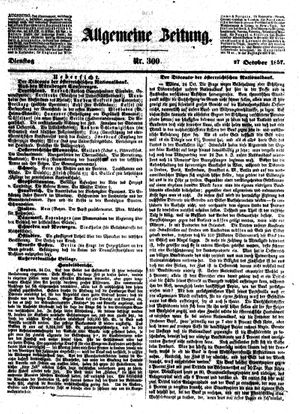 Allgemeine Zeitung vom 27.10.1857