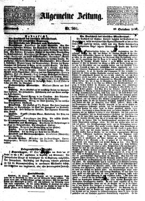 Allgemeine Zeitung vom 28.10.1857