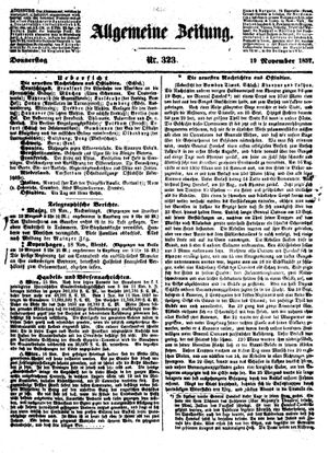 Allgemeine Zeitung vom 19.11.1857