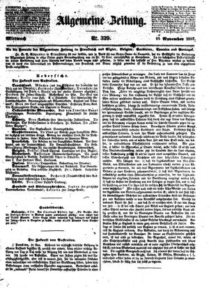 Allgemeine Zeitung on Nov 25, 1857