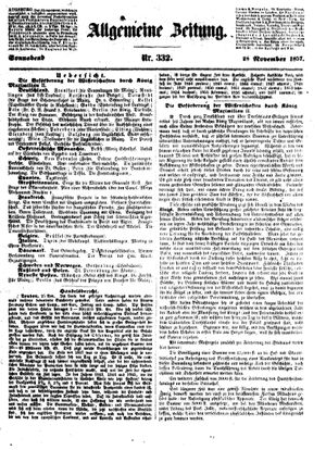 Allgemeine Zeitung vom 28.11.1857