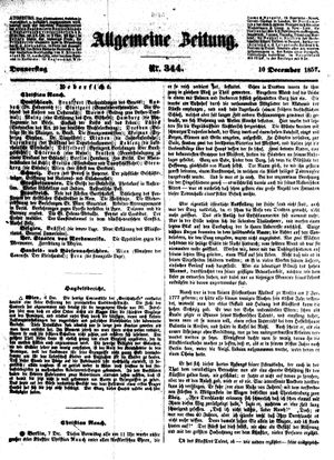 Allgemeine Zeitung vom 10.12.1857