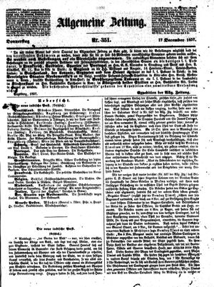 Allgemeine Zeitung vom 17.12.1857