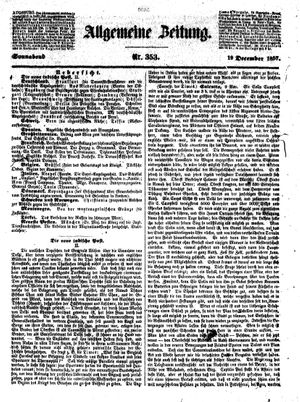 Allgemeine Zeitung vom 19.12.1857