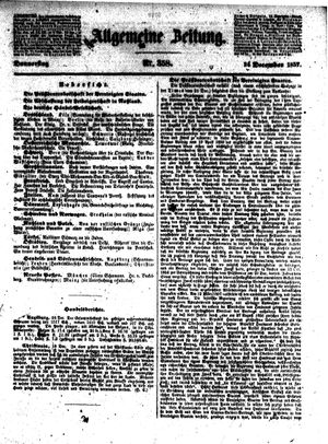 Allgemeine Zeitung vom 24.12.1857