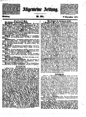 Allgemeine Zeitung vom 27.12.1857