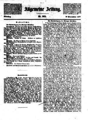 Allgemeine Zeitung vom 29.12.1857
