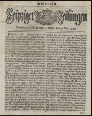 Leipziger Zeitungen on Dec 29, 1739