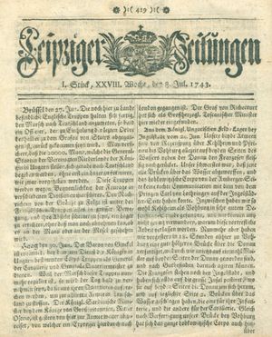 Leipziger Zeitungen on Jul 8, 1743