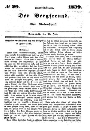 Der Bergfreund on Jul 19, 1839