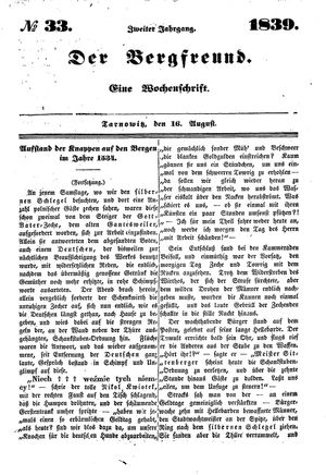 Der Bergfreund on Aug 16, 1839
