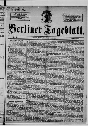 Berliner Tageblatt und Handels-Zeitung on Jan 12, 1872