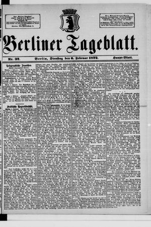 Berliner Tageblatt und Handels-Zeitung vom 06.02.1872
