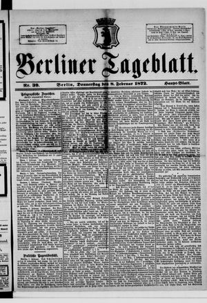 Berliner Tageblatt und Handels-Zeitung vom 08.02.1872