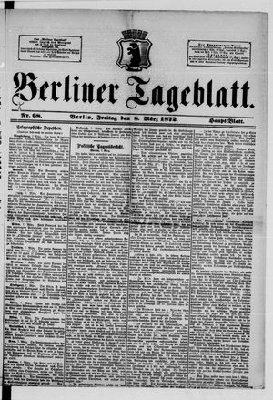 Berliner Tageblatt und Handels-Zeitung vom 08.03.1872