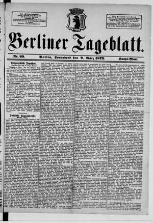 Berliner Tageblatt und Handels-Zeitung vom 09.03.1872