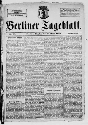 Berliner Tageblatt und Handels-Zeitung vom 09.04.1872