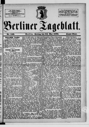 Berliner Tageblatt und Handels-Zeitung vom 24.05.1872