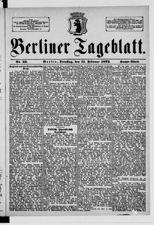 Berliner Tageblatt und Handels-Zeitung on Feb 11, 1873