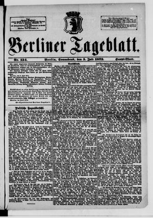 Berliner Tageblatt und Handels-Zeitung on Jul 5, 1873