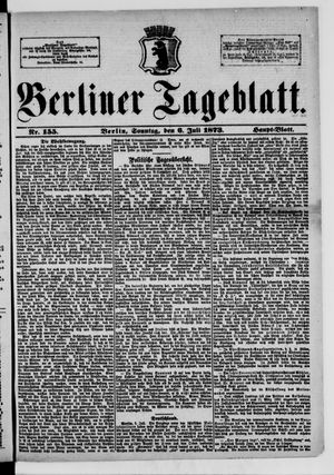 Berliner Tageblatt und Handels-Zeitung vom 06.07.1873