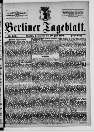 Berliner Tageblatt und Handels-Zeitung vom 19.07.1873