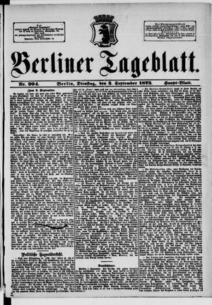 Berliner Tageblatt und Handels-Zeitung on Sep 2, 1873