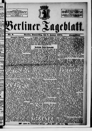 Berliner Tageblatt und Handels-Zeitung vom 08.01.1874