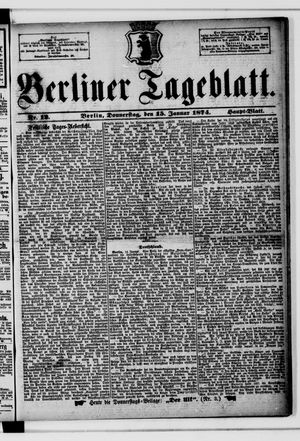 Berliner Tageblatt und Handels-Zeitung vom 15.01.1874