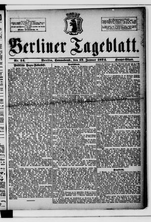 Berliner Tageblatt und Handels-Zeitung vom 17.01.1874