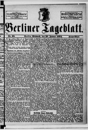Berliner Tageblatt und Handels-Zeitung vom 28.01.1874