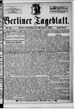 Berliner Tageblatt und Handels-Zeitung vom 29.01.1874