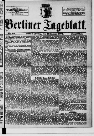 Berliner Tageblatt und Handels-Zeitung vom 30.01.1874