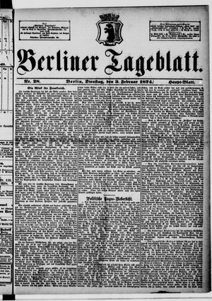 Berliner Tageblatt und Handels-Zeitung vom 03.02.1874