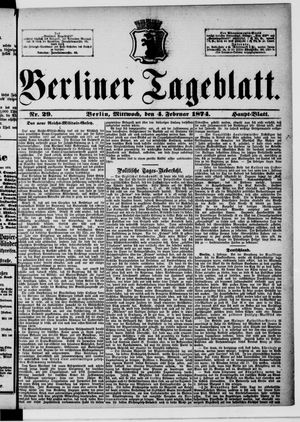 Berliner Tageblatt und Handels-Zeitung vom 04.02.1874